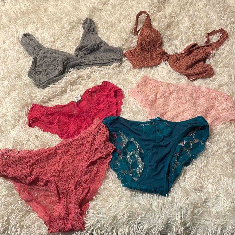 Lace bras and panties